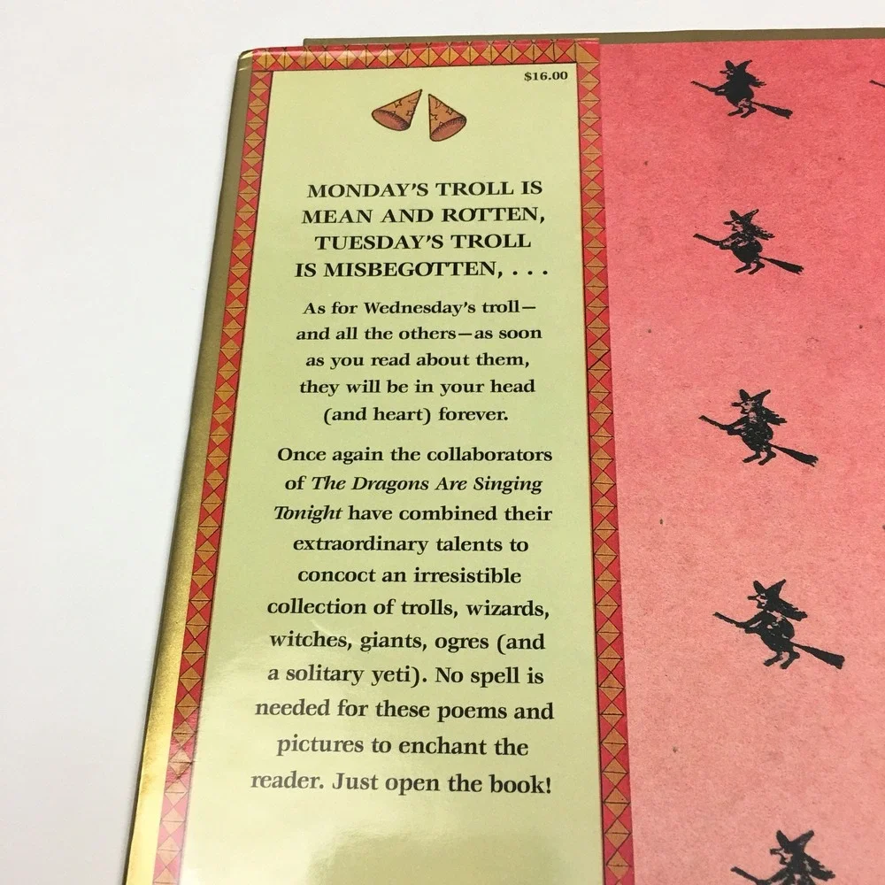 Mondays Troll First Edition Hardcover‎ Book Dust Jacket Jack Prelutsky Peter Sis